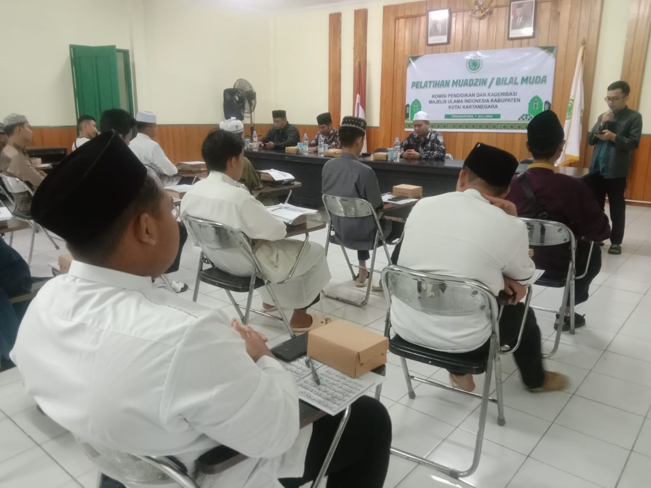 Komisi Kaderisasi dan Pendidikan Gelar Pelatihan Muadzin dan Bilal Muda di Aula MUI Kutai Kartanegara